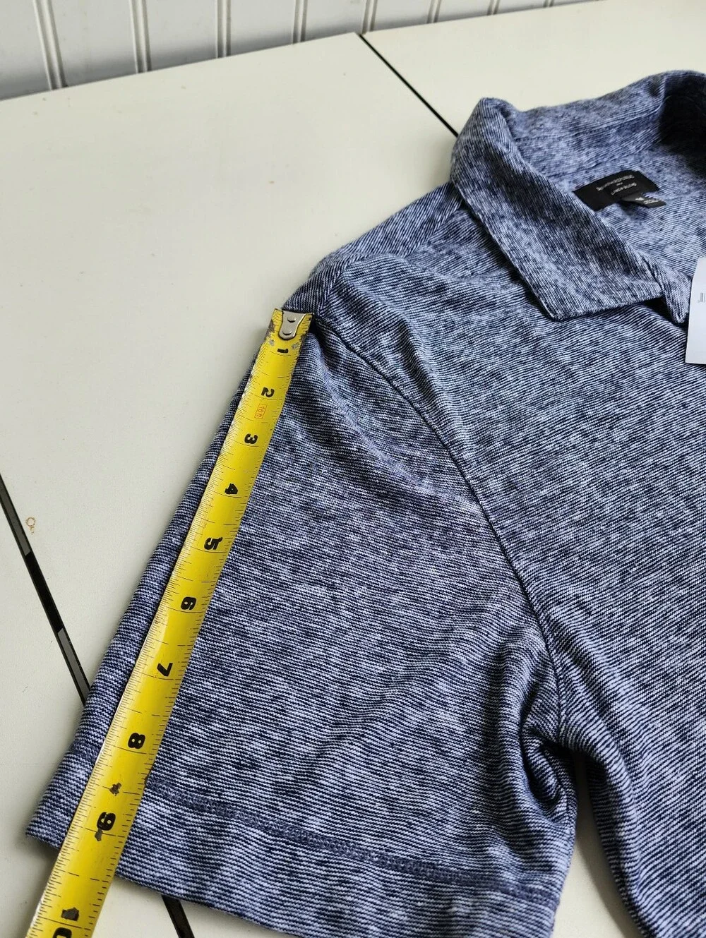 NWT $60 Banana Republic Men’s Blue Short Sleeve Shirt Linen Blend Button Down M